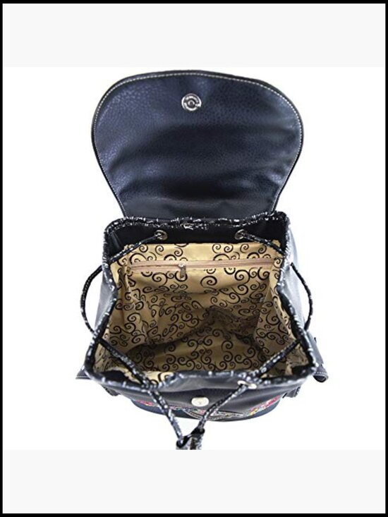 Skull Day of Dead Backpack Purse Set Vegan Leather Gothic Punk Mini Backpack main image 5